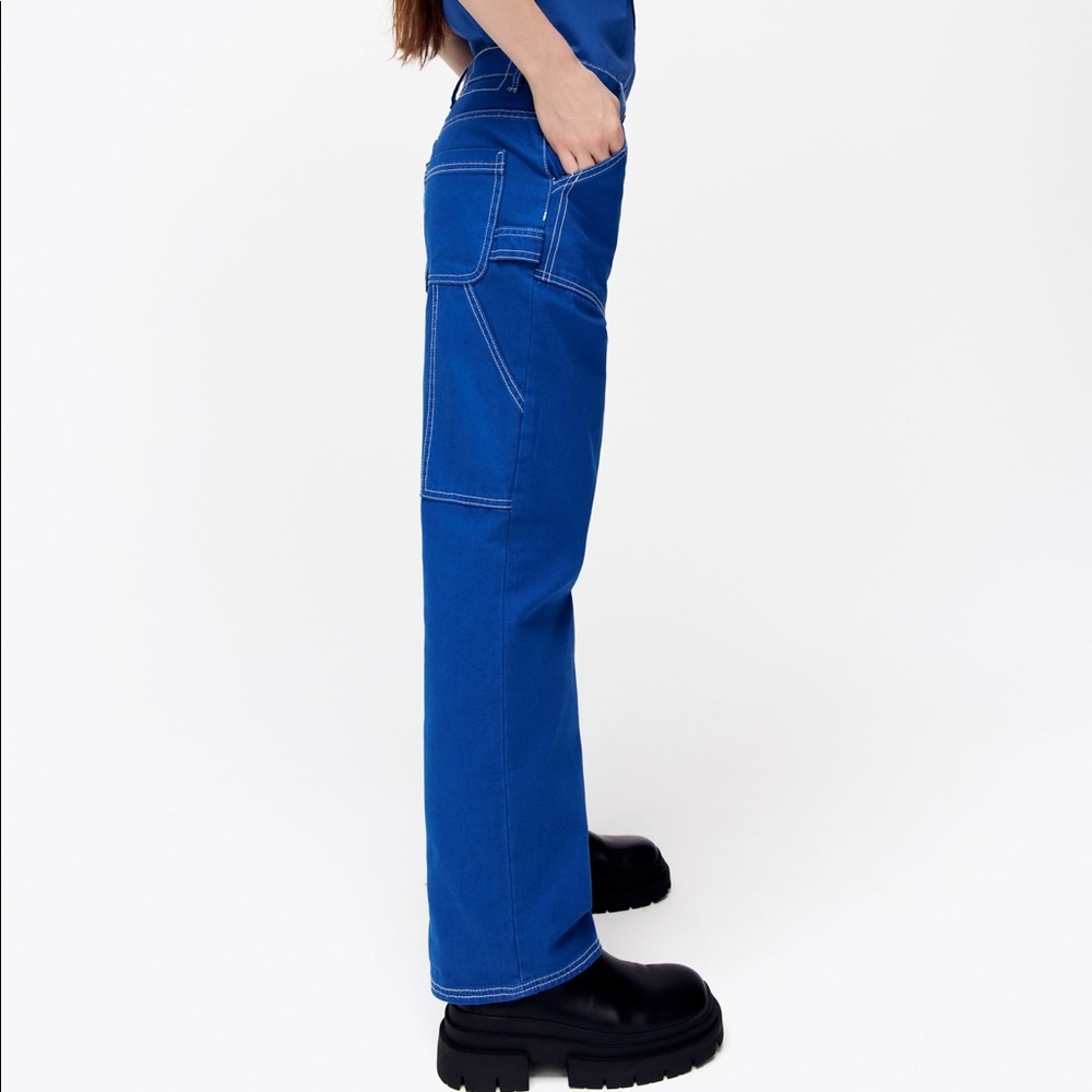 Blue Cargo Pants